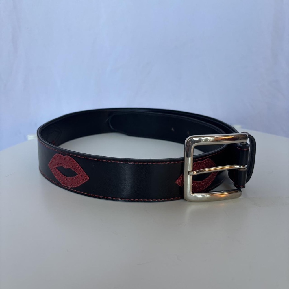 Black and Red Men's Belt